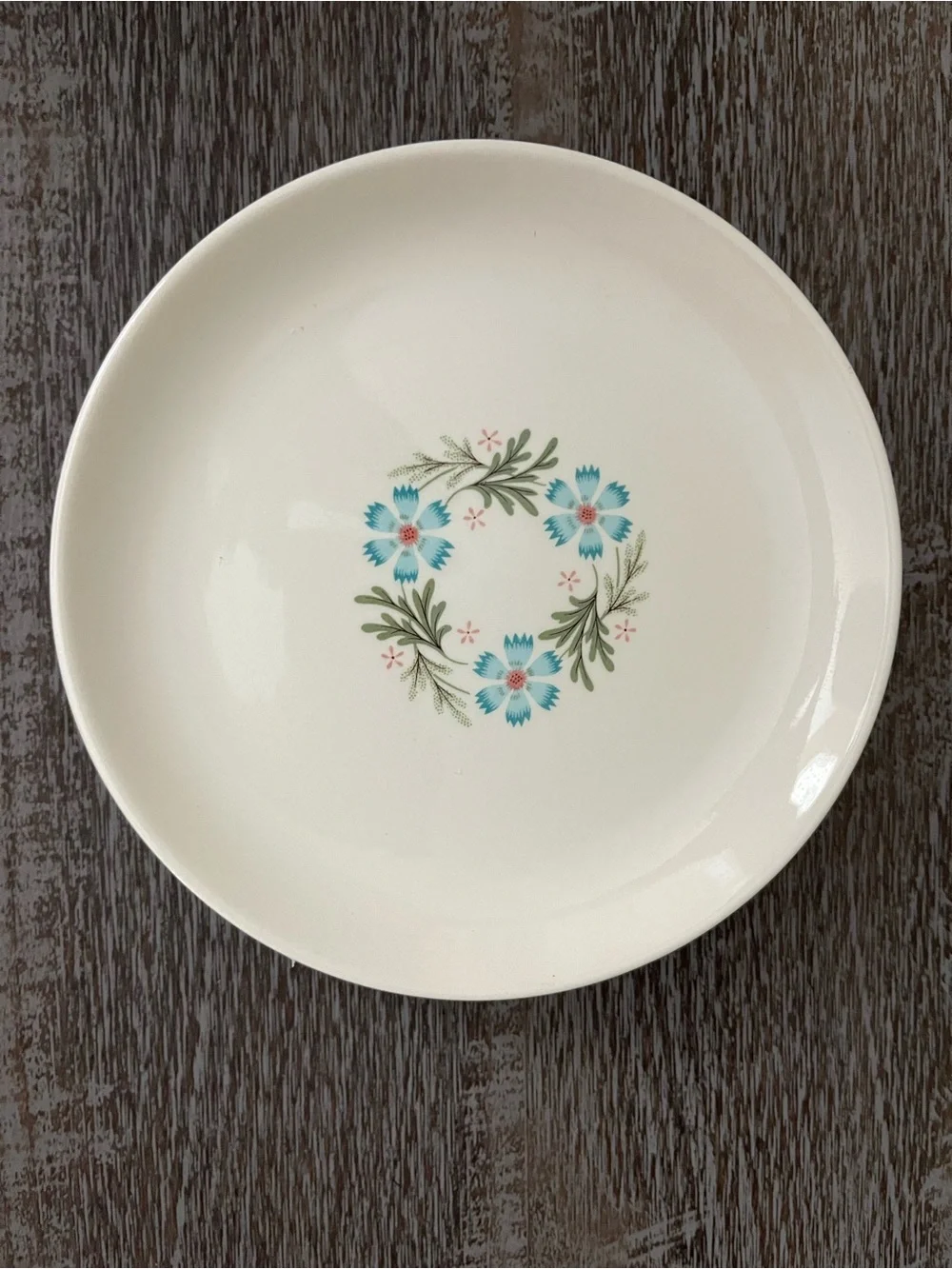 Vintage Taylor Smith & Taylor “Bridal Wreath” salad plates set of three
